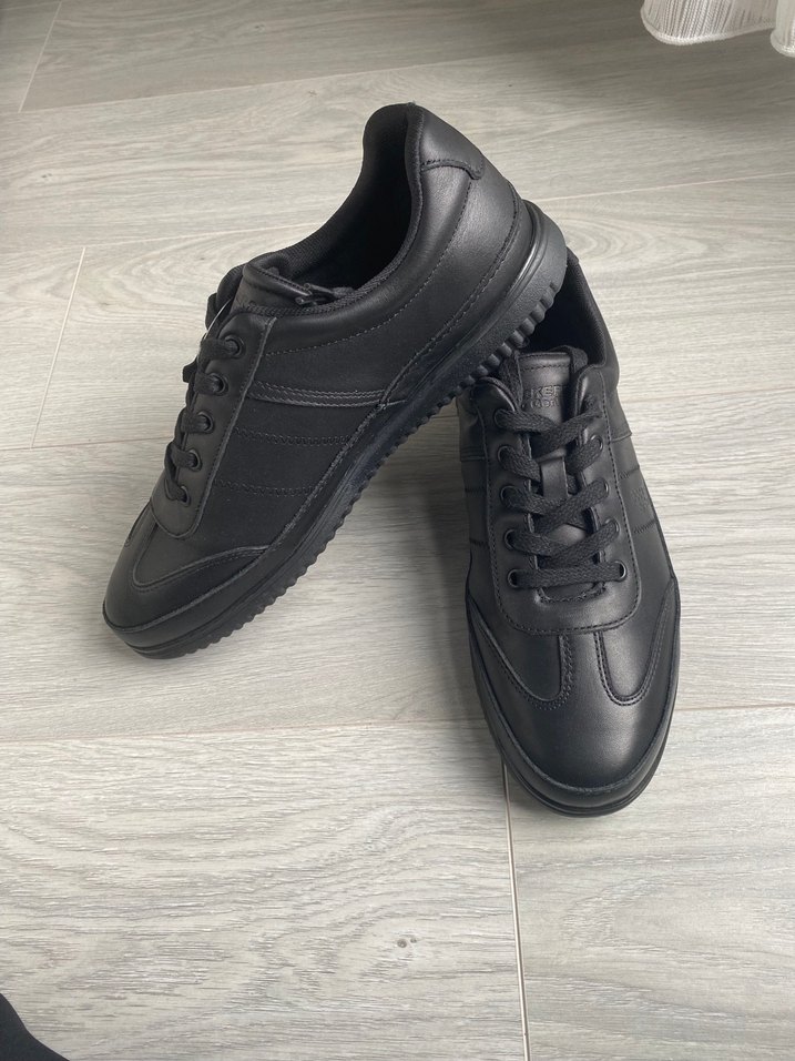 Siyah Erkek Spor Ayakkabı hakiki deri - Görsel 2
