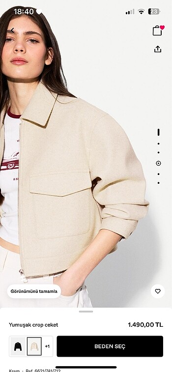 s Beden Bershka ceket