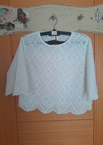 Pull Bear Fisto Kumaş Bluz Crop Gömlek