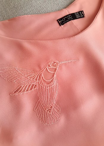 Askılı Pembe Şık Bluz