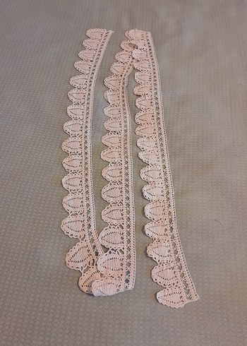  Beden beyaz Renk 195 cm Tığ İşi Beyaz Dantel