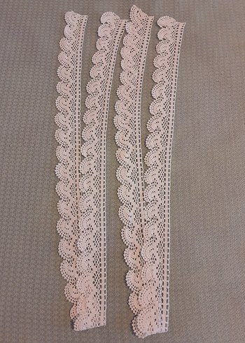  97 cm Tığ İşi Beyaz Dantel