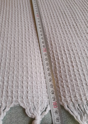 Vintage Yüzde Yüz Pamuklu  Beyaz Pike - Görsel 7