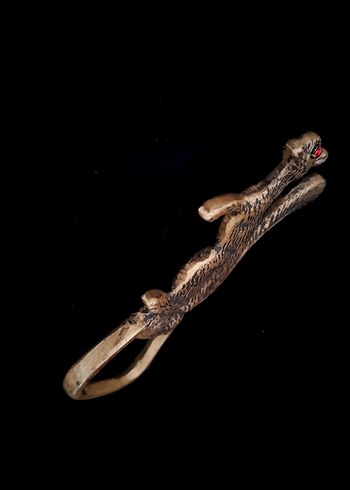 Vintage Pirinç Sincap Şişe Açacağı / Nadir - Görsel 7