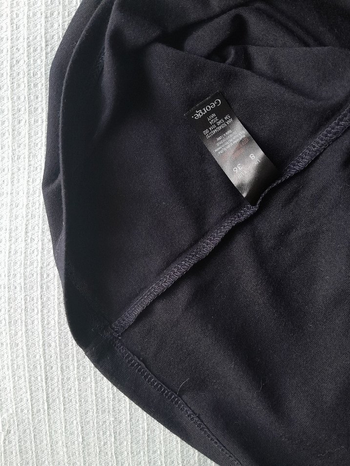 George - Aşk Kuşları Payetli Siyah Penye Tişört - Görsel 5