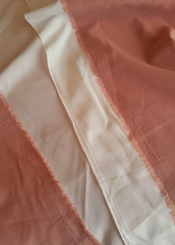 Taç Kendinden Astarlı Pembe Parça Kumaş