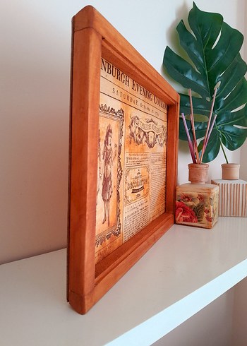 American Vintage Retro Ahşap Tablo Çerçeve