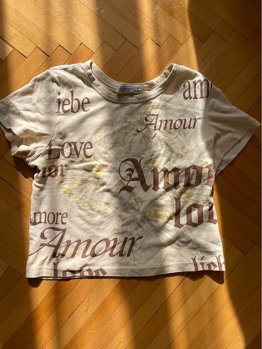 Stradivarius crop tişört