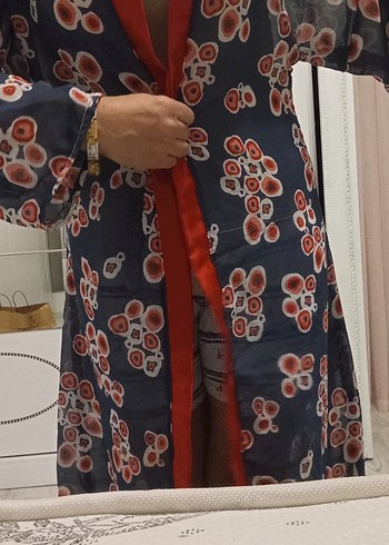 m Beden Uzun Bağcıklı Bohem Kimono