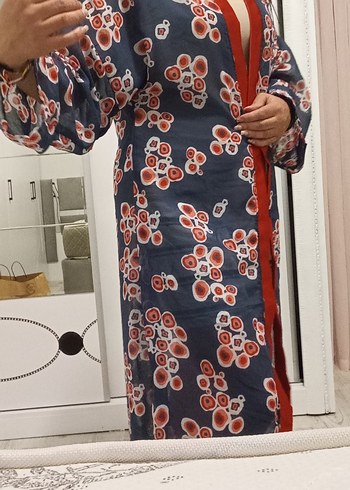 Uzun Bağcıklı Bohem Kimono