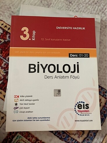 Eis Yayınları Biyoloji Ders Anlatım Föyleri 3. Kitap