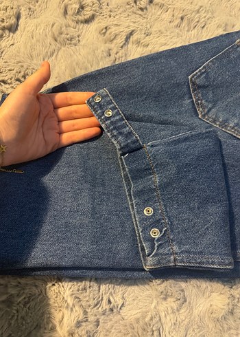 Düğmeli Lacivert Kadın Denim Pantolon - Görsel 2