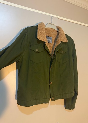 Düğmeli Yeşil Kadın Ceket - Görsel 2