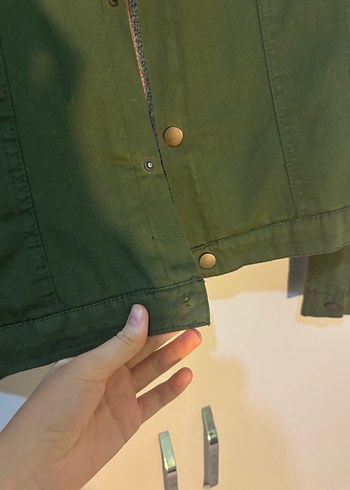 Düğmeli Yeşil Kadın Ceket - Görsel 5