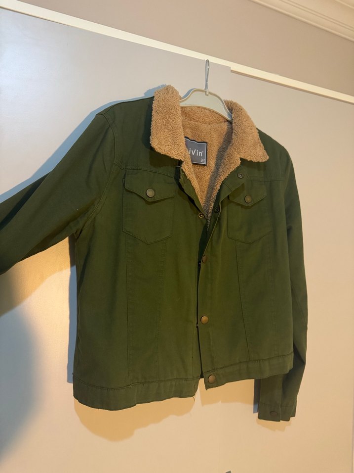 Düğmeli Yeşil Kadın Ceket - Görsel 2