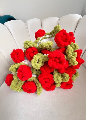 Puffy gül buket battaniye - Görsel 3