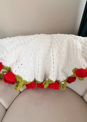 Puffy gül buket battaniye - Görsel 7