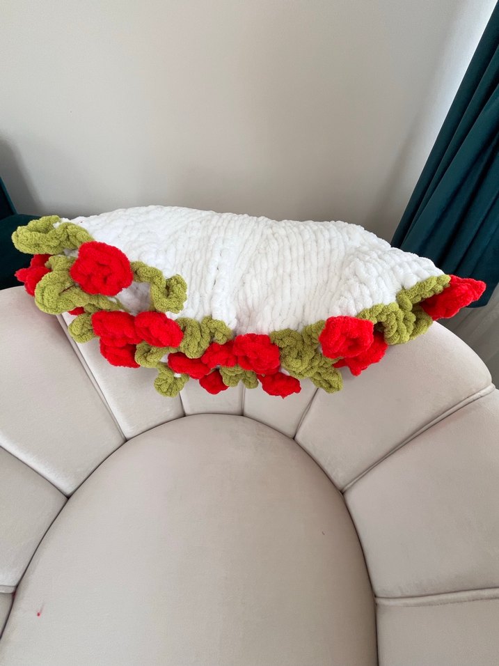 Puffy gül buket battaniye - Görsel 5