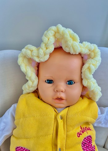 Puffy fırfır şapka - Görsel 4