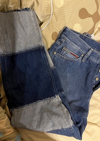 Tommy Hilfiger Düğmeli Street Style Kadın Kot Pantolon - Görsel 4