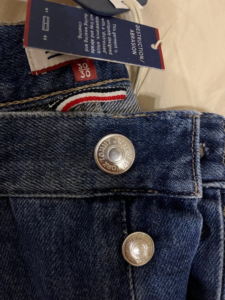 Tommy Hilfiger Düğmeli Street Style Kadın Kot Pantolon - Görsel 5