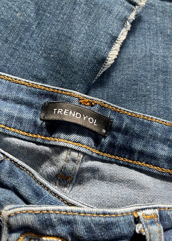 Tokalı Lacivert ve Gri Kadın Kot Pantolonlar - Görsel 2