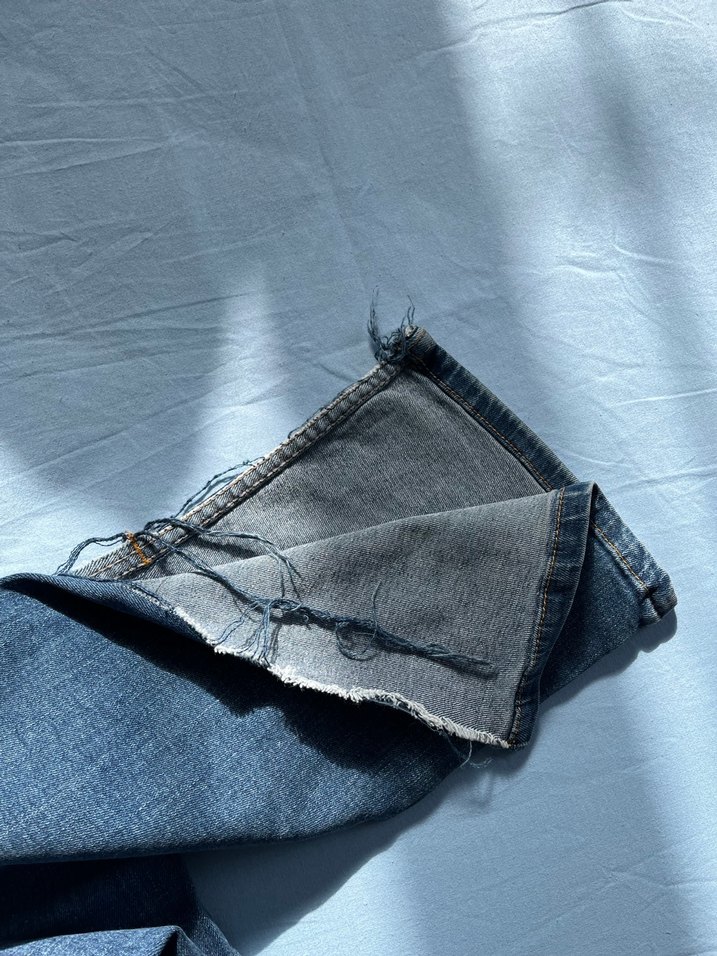 Tokalı Lacivert ve Gri Kadın Kot Pantolonlar - Görsel 3