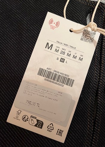 Düğmeli Siyah Kot Yelek - Görsel 4