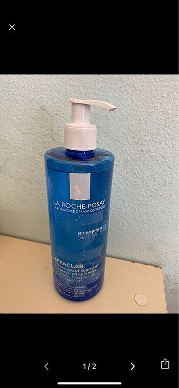 La roche posay yüz yıkama jeli ve gunes kremı