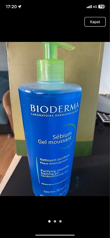 Bıoderma yüz yıkama jeli