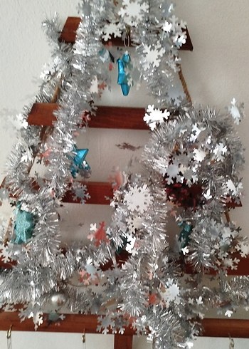 Gri ve Mavi Yılbaşı Duvar Süsü - Görsel 2