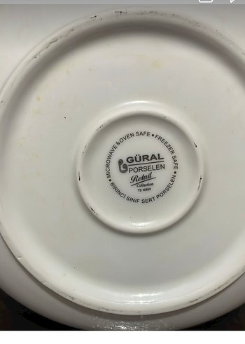 Güral Porselen Gural Porselen Beyaz Duz Buyuk Kase