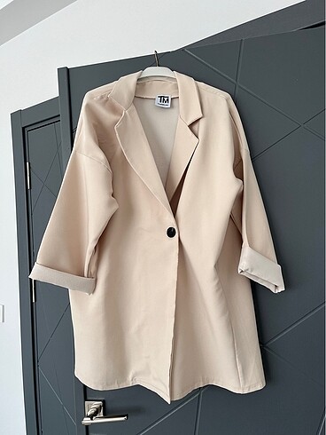 universal Beden ten rengi Renk oversize blazer ceket