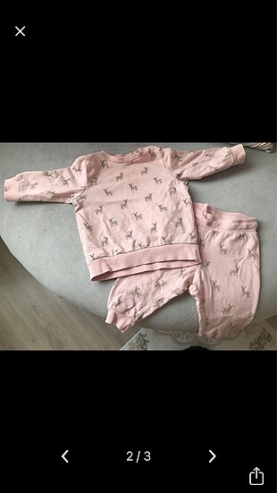H&M kız bebek alt üst takım