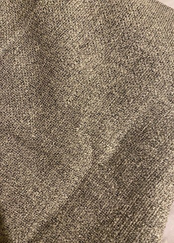 Gri Pilili Keten Kadın Pantolon - Görsel 4