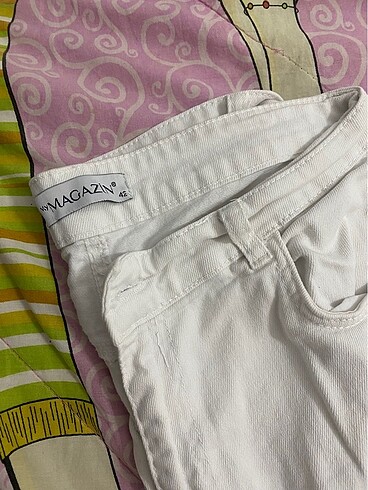 beyaz kot pantolon - Görsel 2