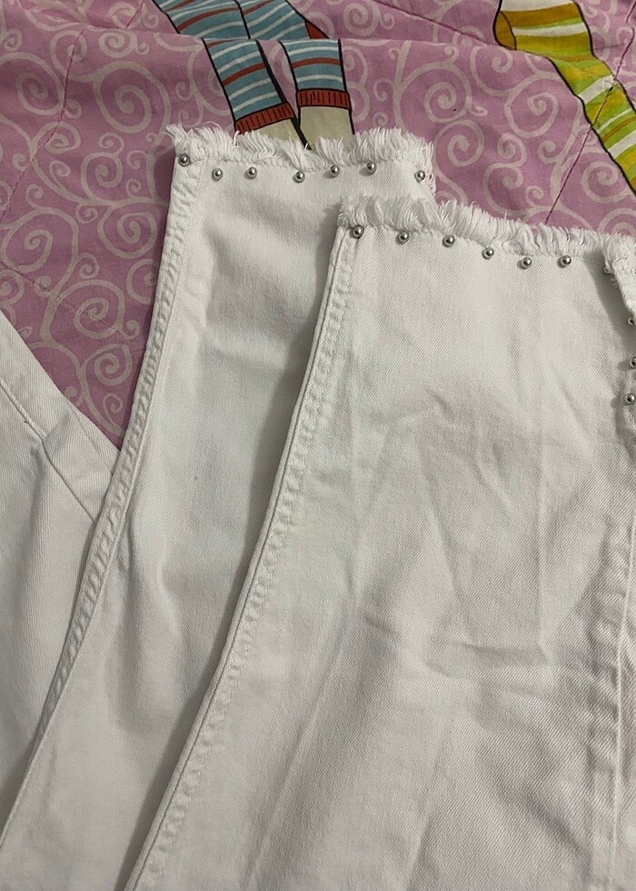 beyaz kot pantolon - Görsel 3