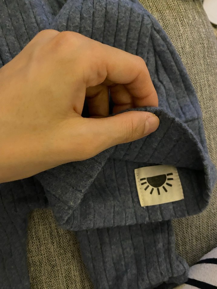 Gri Triko Bebek Tulum ve Şapka Seti - Görsel 2