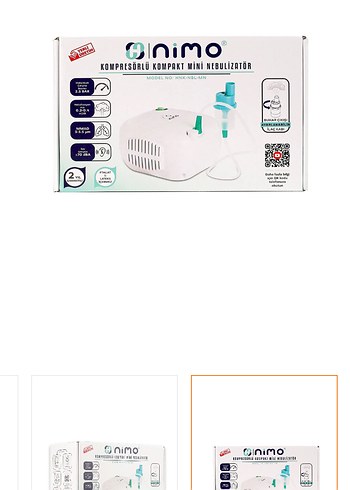 Nimo Kompakt Kompresörlü Nebulizatör Beyaz - Görsel 2