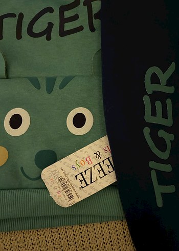 Uzun Kollu Yeşil Erkek Bebek Takım - Görsel 3