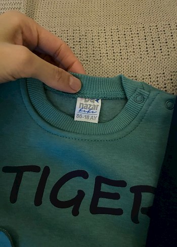 Uzun Kollu Yeşil Erkek Bebek Takım - Görsel 2