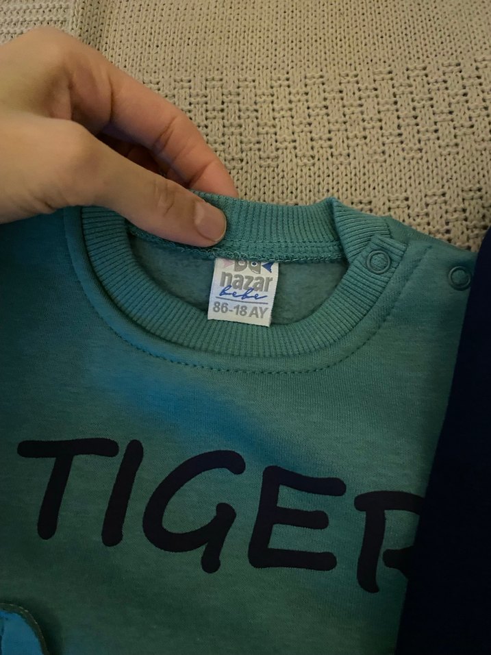 Uzun Kollu Yeşil Erkek Bebek Takım - Görsel 2