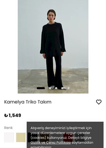 Kadın Siyah Yün Oversize takım - Görsel 4