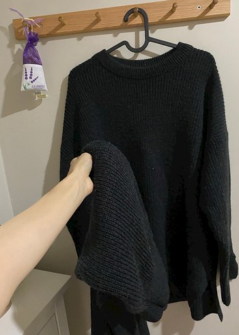 Kadın Siyah Yün Oversize takım - Görsel 11