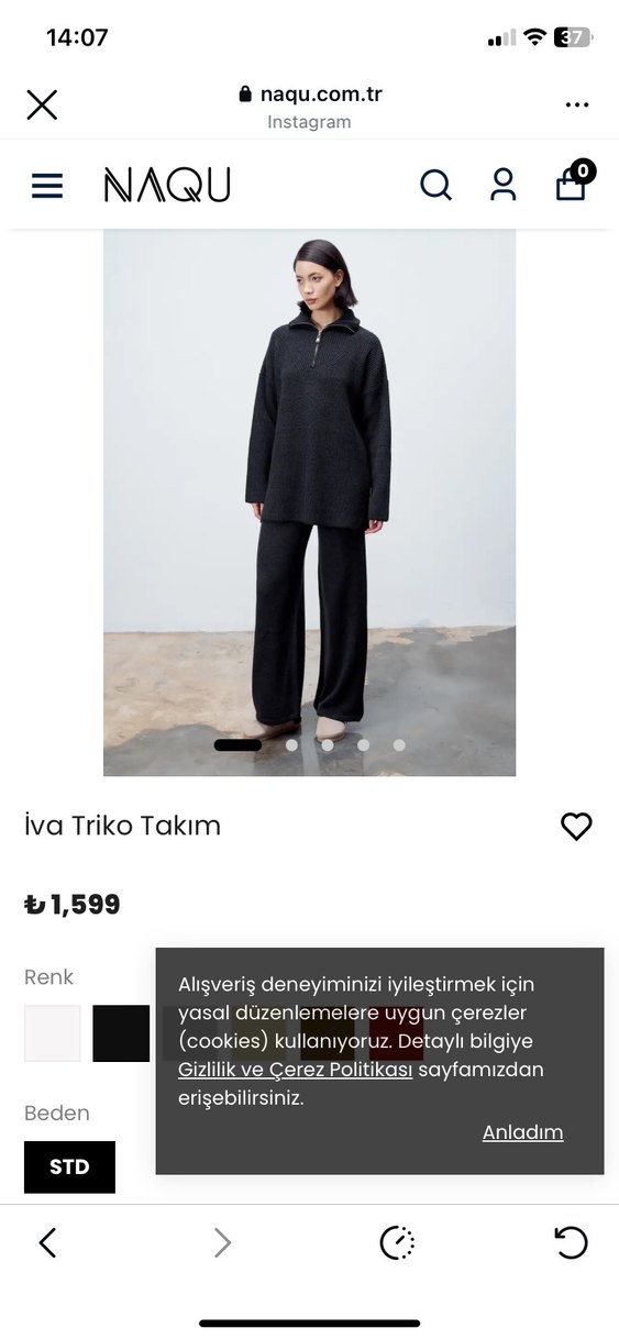 Gri Yün Kadın Oversize Triko - Görsel 2