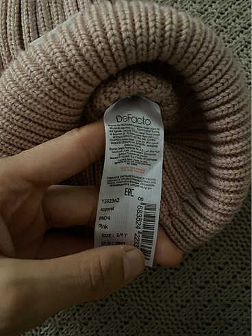 2-3 Yaş, 20 cm Beden pembe Renk DeFacto bere