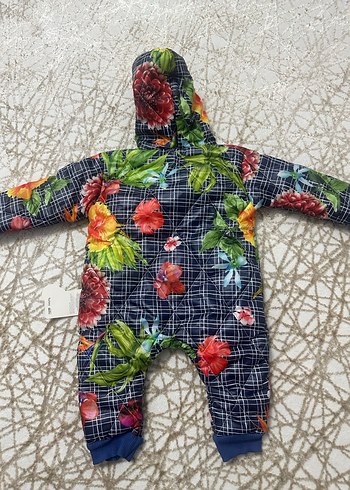 Çiçek Desenli Renkli Bebek Tulumu - Görsel 6
