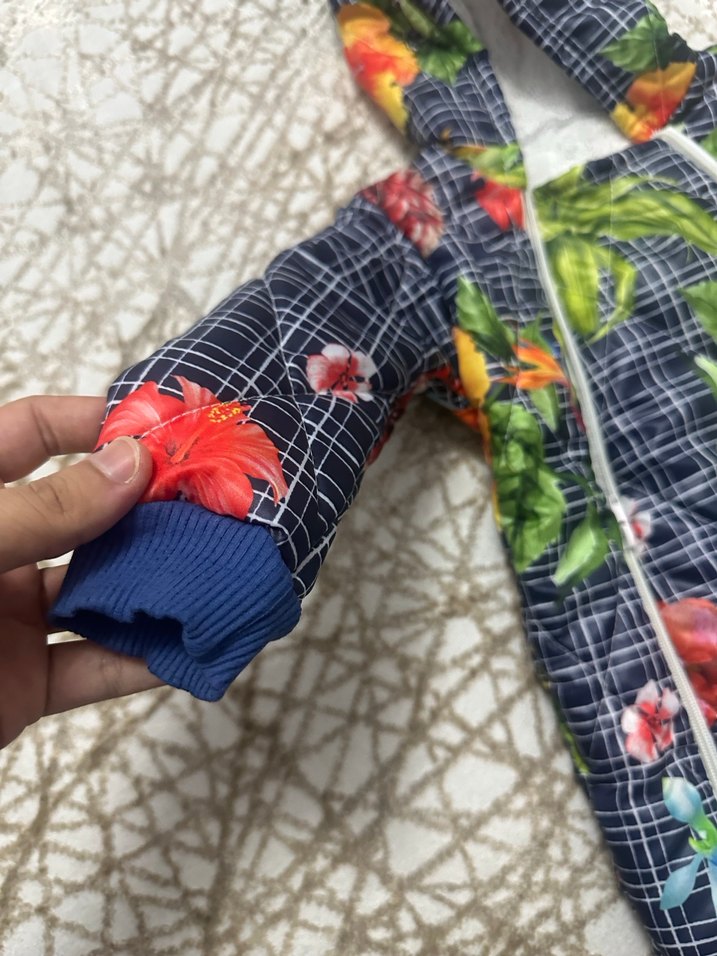 Çiçek Desenli Renkli Bebek Tulumu - Görsel 5