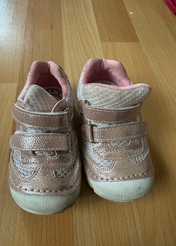 Kız Çocuk Bej Cırt Cırtlı Spor Ayakkabı - Görsel 3