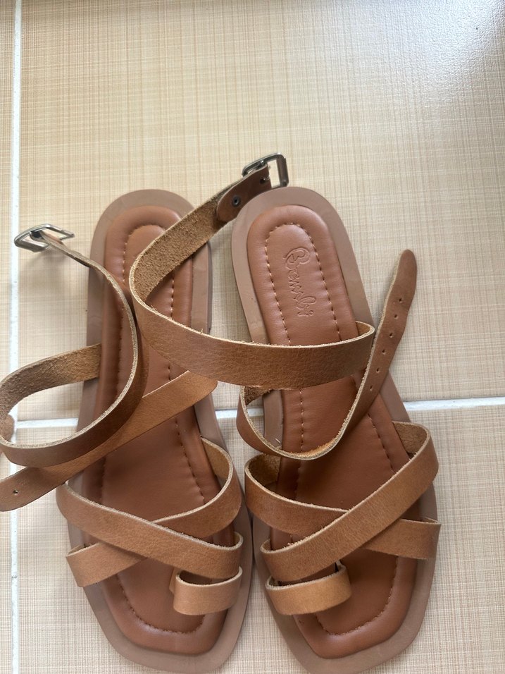 Taba Rengi Kadın Sandalet - Görsel 4